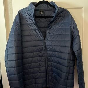 Men's Navy Puffer Jacket